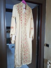 vestito vintage donna lungo ricamato