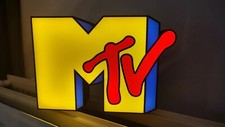 Lampada Insegna Luminosa USB C LED Targa Lightbox MTV Music Television LOGO 3D