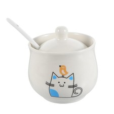  1 set di cartone animato spezia barattolo salato pepe di sale condimento