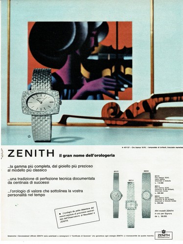 1966 zenith pubblicita - zenith,