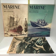3x Rivista Navy Nazionale Mare E Oltremare Numeri 36+37+38 Di 1947 YY-14026