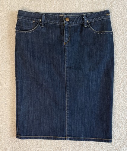 Gonna denim insegna oro taglia