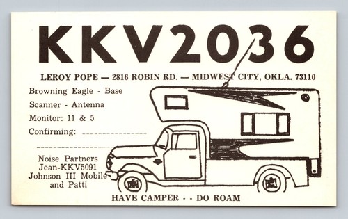 Qsl qso kkv2036 - cb, qsl/qso