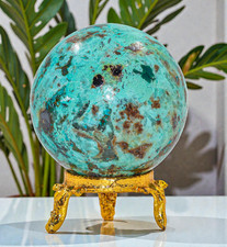 Sfera di cristallo blu