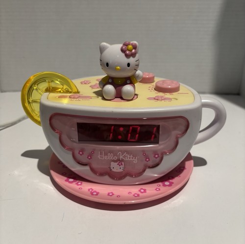 Hello kitty tea cup alarm - hello,