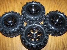 4 pneumatici Traxxas 1/16 Summit Canyon AT 12 mm nero Geode Beadlock ruote VXL XL2,5