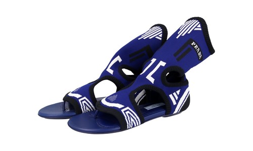 Prada runway knit sandals - runway,