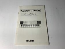 CASIO/ CASIOTONE CT-6000 TASTIERA ELETTRONICA/ MANUALE INGLESE - SPAGNOLO