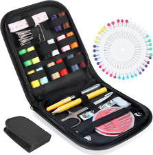 Kit Da Cucito, 94 Pezzi per Cucito Fai Da Te, Kit Ago E Filo,Kit Da Cucito per P