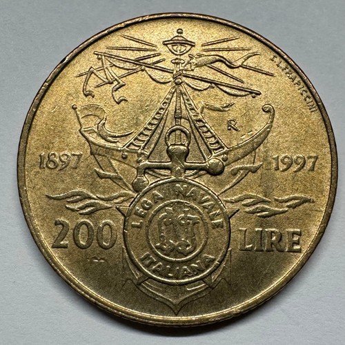 1997 italy 200 - -, coin