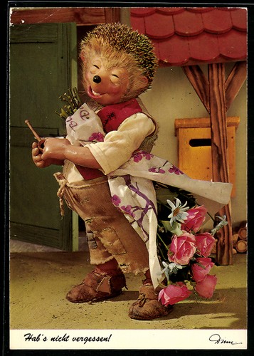 Mecki con bouquet - di, ruggine