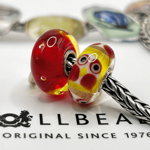 Trollbeads lotto rosso - di, 2