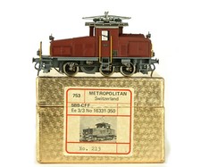 Vintage METROPOLITAN SA 753 H0 HO OTTONE SBB-CFF Ee 3/3 n. 16331-350