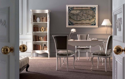 Libreria classica legno - libreria,