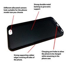 Custodia telefono gomma segni