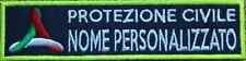 Patch protezione civile personalizzata NOME BANDIERA QUALIFICA LOGO toppa