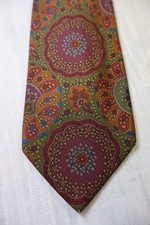 TINO COSMA 100% SETA SILK TIE CRAVATTA NECKTIE MADE ITALY VINTAGE CLASSIC