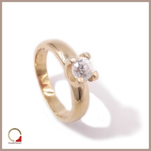 Anello solitario donna in - solitario,
