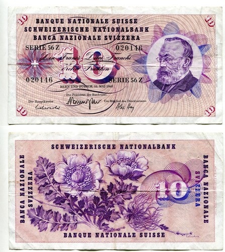 Franchi svizzera 5 1968 - franchi,