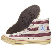  Scarpe sportive uomo donna CONVERSE All star CT bandiera USA invecchiata 1V829