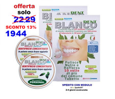 2 Ricariche Blancodent Dentifricio in Polvere Sbiancante Naturale Senza Vasetto