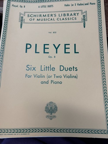 Pleyel sei piccoli - sei, duetti