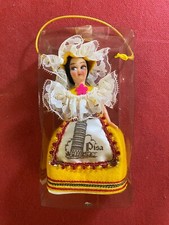 BAMBOLA SOUVENIR RICORDO di PISA Scatola/Box Altezza 15 cm Vintage