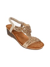 Dame Rose Sandali donna gioiello con zeppa