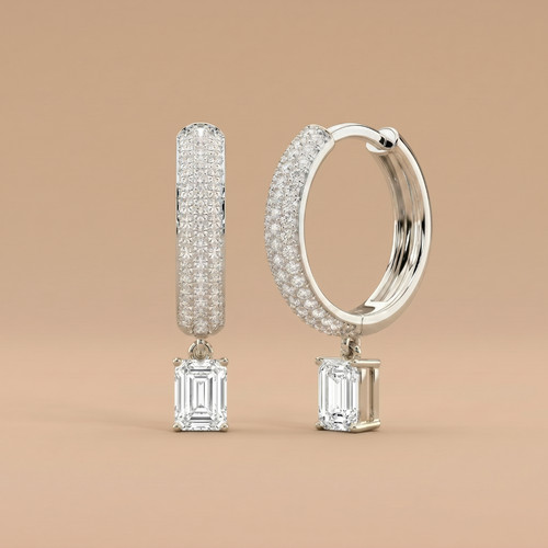Orecchino diamante coltivato