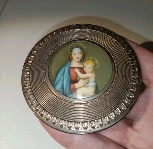 Antico capoculla madonna col - antico,