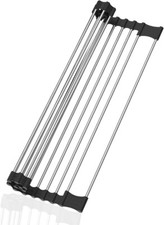 Scolapiatti da Appoggio per Lavello Pieghevole e Salvaspazio 43 x 28cm