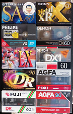 DENON- SONY METAL-  AGFA- FUJI- TDK- SKC - PHILIPS  Lotto di 10 Audiocassette