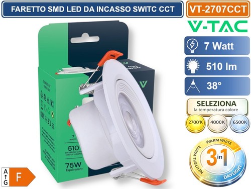 Faretto led incasso rotondo - da,