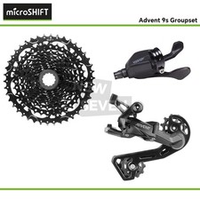 microSHIFT ADVENTURE 9 Velocità Gruppo Trasmissione Cambio Deragliatore Cassetta MTB OE