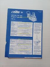 KTM motore 125 Typ 502 1991 catalogo ricambi originale Spare Part List