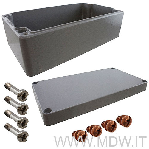Custodia alluminio box - custodia, in