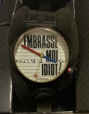 OROLOGIO Alain Silberstein KLOK ''EMBRASSE MOI IDIOT! ( VINTAGE RARO )