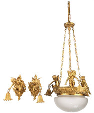 Antico Francese Dorato Bronzo