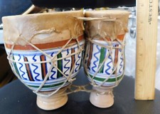 Set bongo in pelle grezza