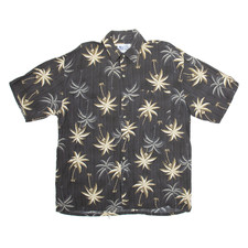 Camicia Hawaii Da Uomo Nera