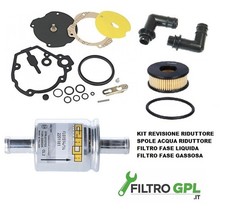TAGLIANDO GPL LANDI RENZO LI02 KIT REVISIONE COMPLETA CON FILTRI E SPOLE ACQUA