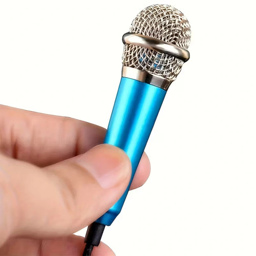 Mini microfono 5mm argento - mini, 3.5mm