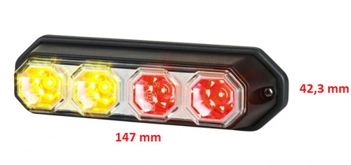 Luce posteriore led 3 - luce, a