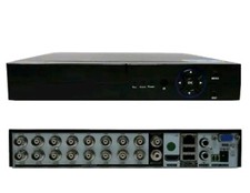 DVR 16 CANALI 6 IN 1 AHD TVI CVI FULL HD 1080P IBRIDO P2P CLOUD HDMI VGA USB