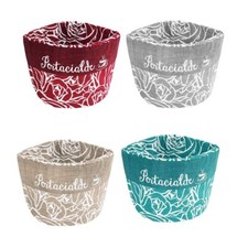 Portacialde Contenitore Tessuto Centrotavola Cucina Cialda Caffè Zucchero Rose