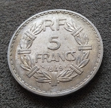 Monnaie France 5 Francs 1949