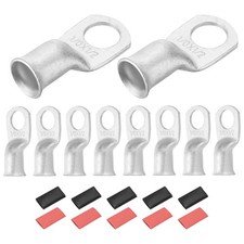 10Pcs 1/0AWG-1/2" Tinned
