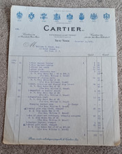 Ricevuta Cartier vintage, 1940