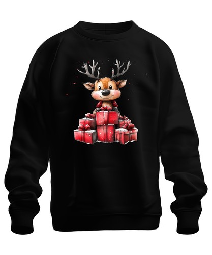 Renna natale con regali - di,