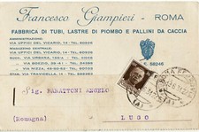 6623 ROMA GIAMPIERI FABBRICA TUBI LASTRE PIOMBO PALLINI